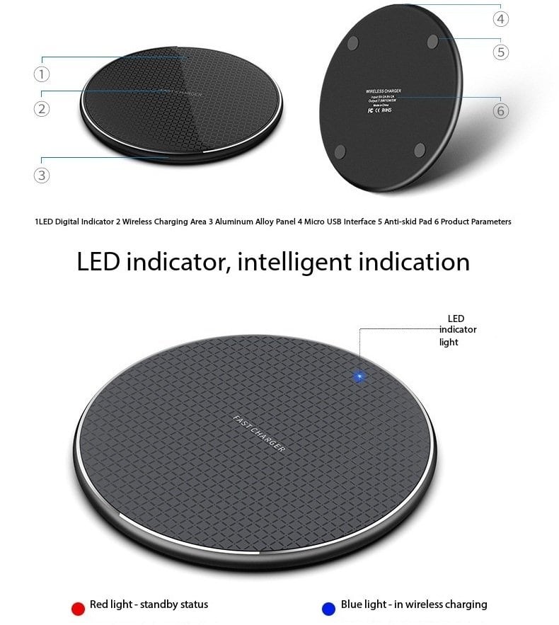 15W Qi Fast Charging Quick Charger Wireless Charging Pad For iPhone 16/15/14 Pro Max/13/12/11 Pro Max, Samsung Galaxy S25/S24/S23/S22/S21 Series 15W Qi Fast Charging Quick Charger Wireless Charging Pad For iPhone 16/15/14 Pro Max/13/12/11 Pro Max, Samsung Galaxy S25/S24/S23/S22/S21 Series